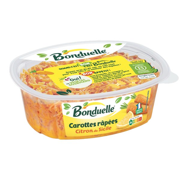 Carottes râpées au citron de Sicile 320g