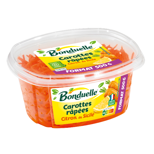 Carottes râpées au citron de Sicile 500g