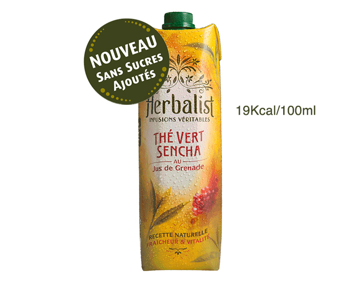 Hebalist Sencha Grenade 1L
Sans Sucres Ajoutés ni Édulcorants