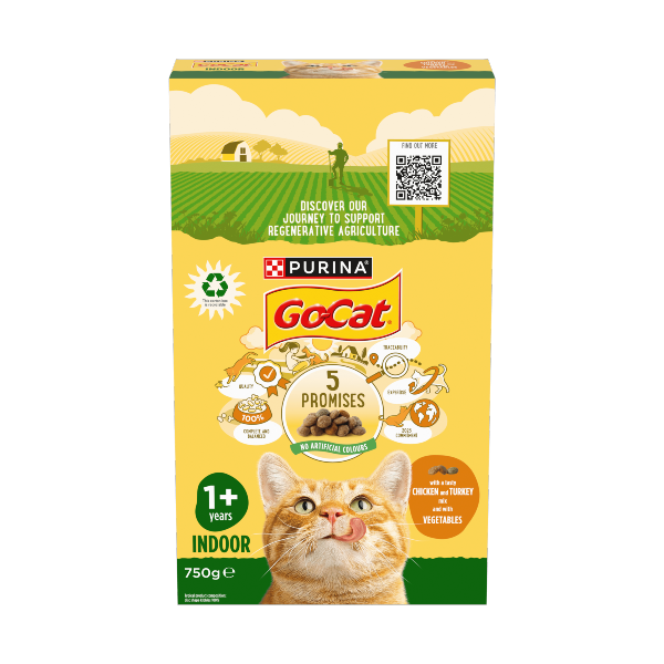 Indoor Chicken Dry Cat Food, 750g