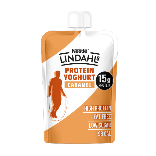 Lindahls Caramel Flavour High Protein Yoghurt Pouch 150g