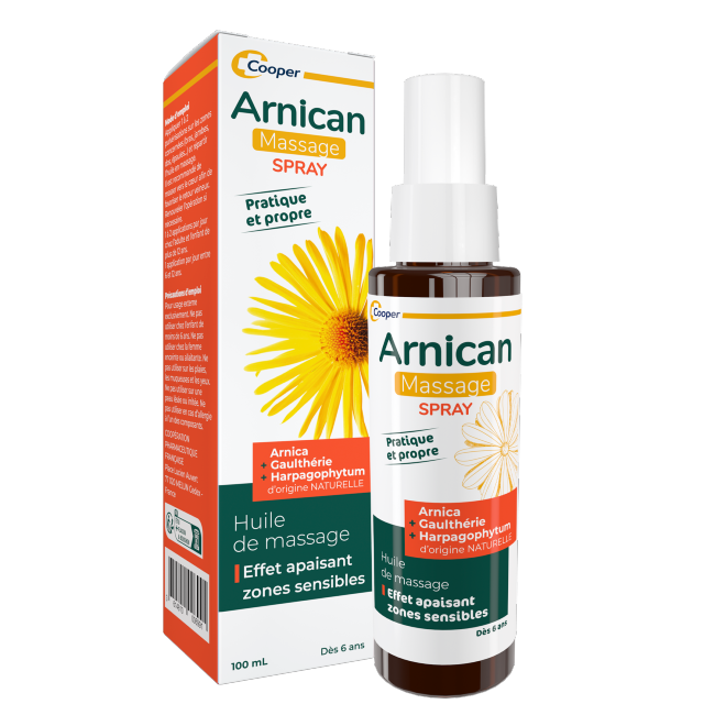 Spray Huile de massage à l'arnica - 100ml
