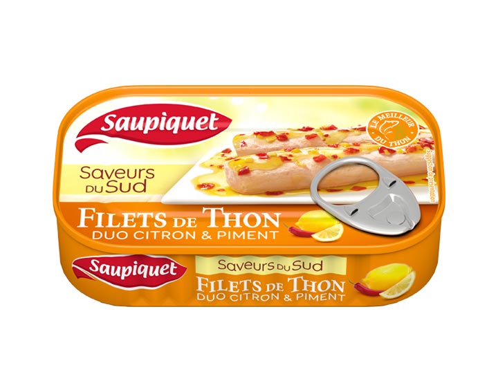 Filets de Thon Saveurs du Sud Duo Citron & Piment