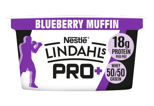Lindahls Pro+ Kvarg Blueberry Muffin High Protein Yogurt 150g