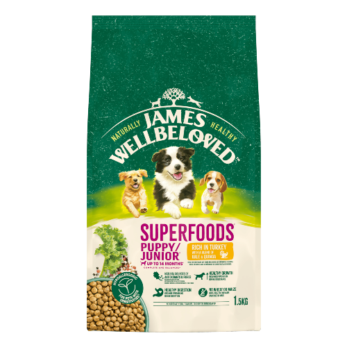 Superfoods Puppy / Junior  Turkey with Kale & Quinoa 1.5kg