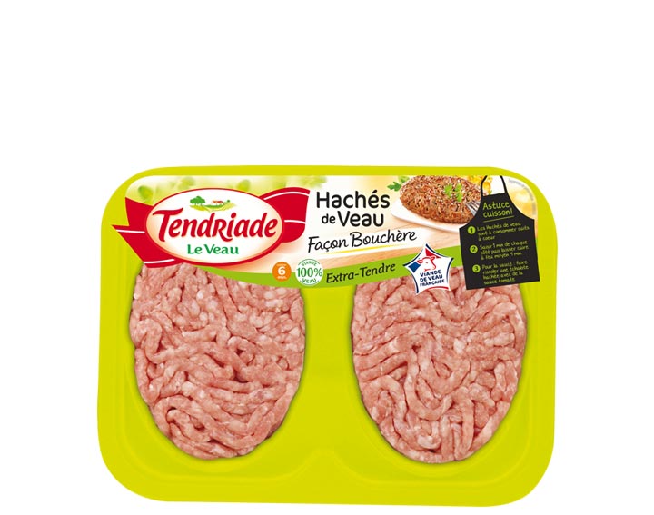 Hachés de Veau Façon Bouchère 
(2 x 100g) Origine France