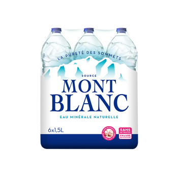 PACK EAU MINERALE NATURELLE MONT BLANC 6X1,5L
