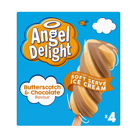 Angel Delight Butterscotch & Chocolate Ice Cream Sticks 4 x 75ml