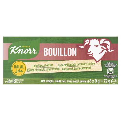 Knorr Lamb Bouillon Stock Cubes 8x9g