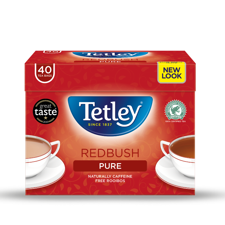 Tetley Pure Red Bush 40 Tea Bags