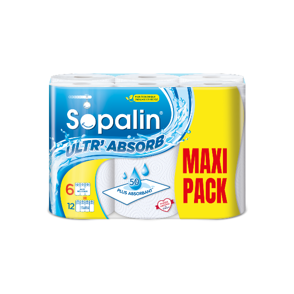Sopalin Ultr'Absorb 6 maxi rouleaux