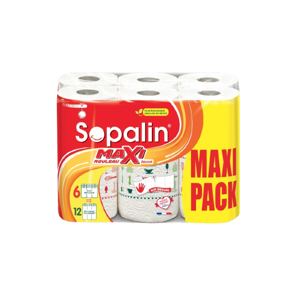 Sopalin Maxi Décoré 6 maxi rouleaux