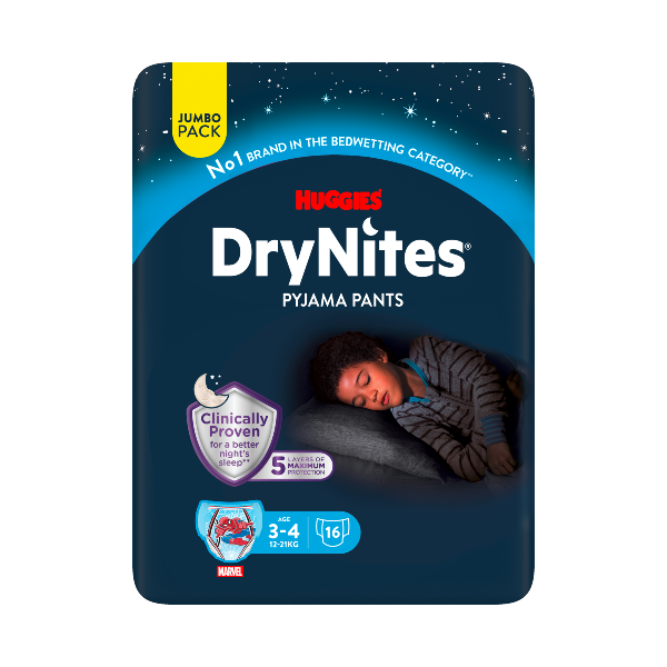 DryNites®  3-4 ans (12-21kg) x16