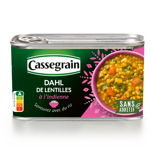 Dahl de Lentilles à l'indienne 435g