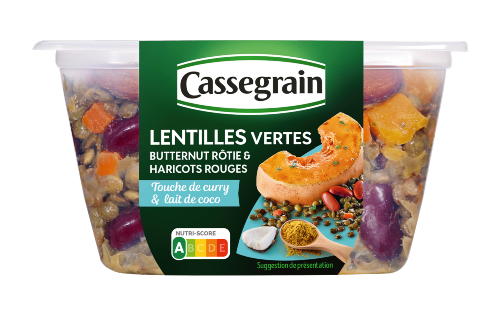 Lentilles - Touche de curry & Lait coco 250G