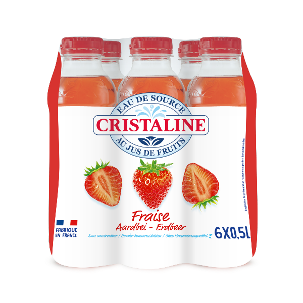 Cristaline au jus Fraise