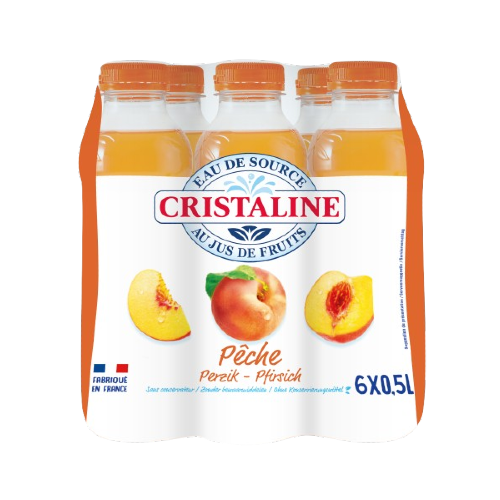 Cristaline au jus Pêche