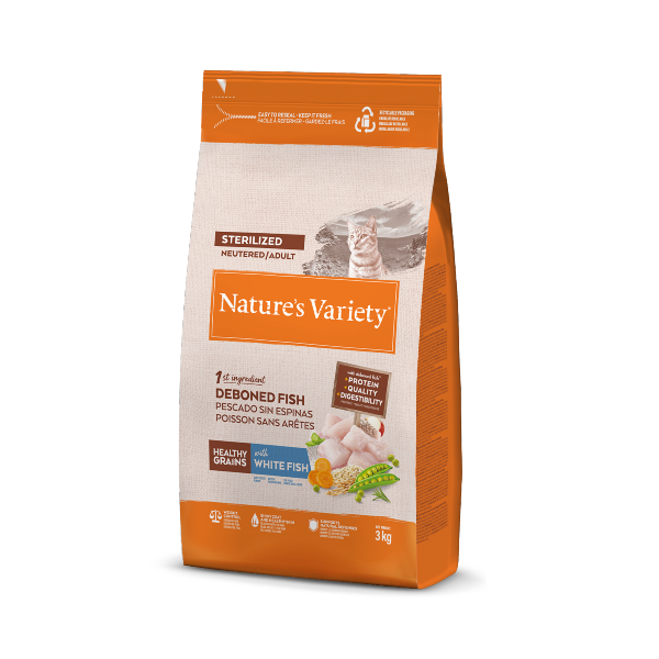 Healthy Grains Stérilisé Poisson 3kg