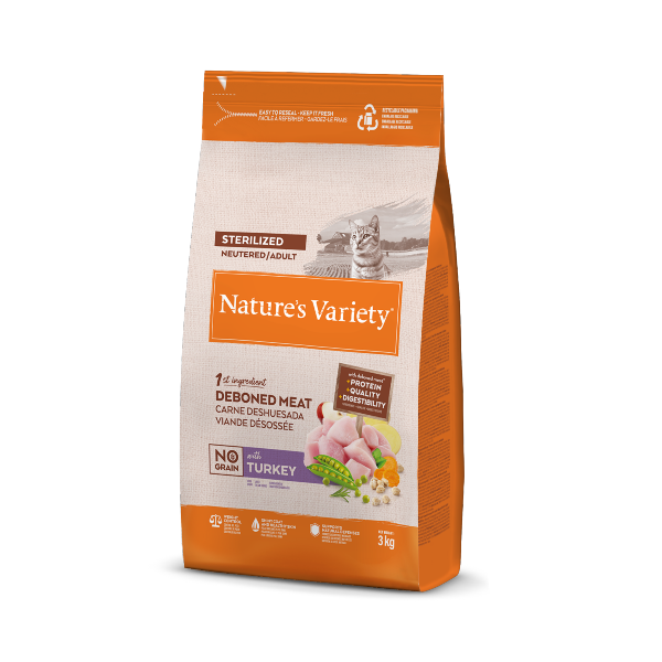No Grain Stérilisé Dinde 3kg