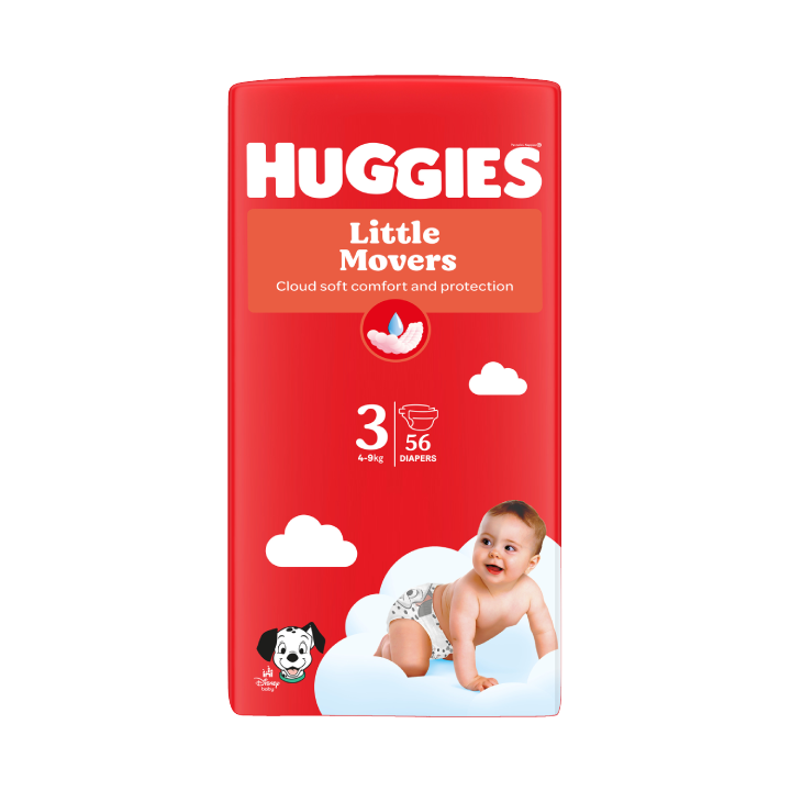 Couches Huggies Little Movers taille 3