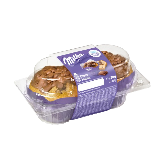 Muffins Milka fourrés x2
