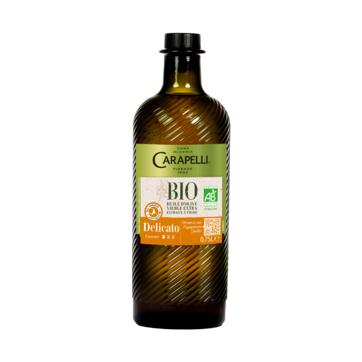 Carapelli huile d'olive vierge extra Bio Delicato 75cl