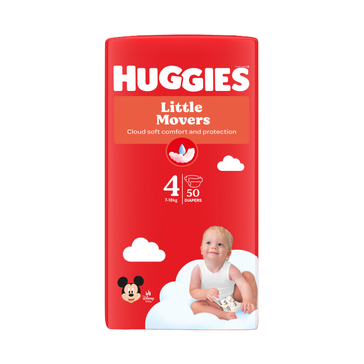 Couches Huggies Little Movers taille 4