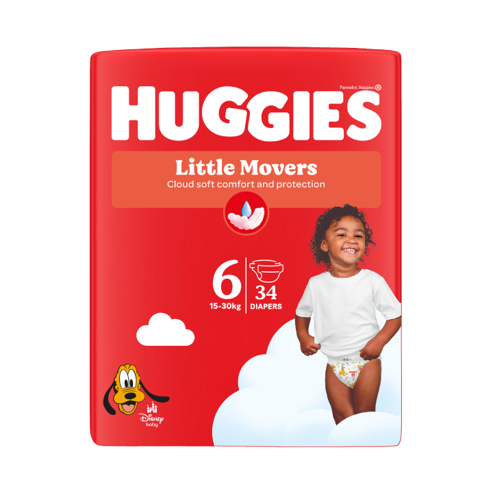 Couches Huggies Little Movers taille 6