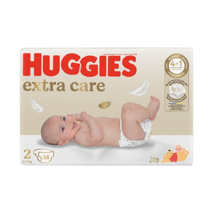Couches Huggies Extra Care taille 2