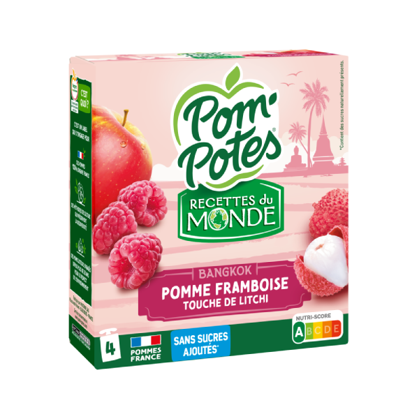 Bangkok : Pomme Framboise touche de Litchi 4*90g