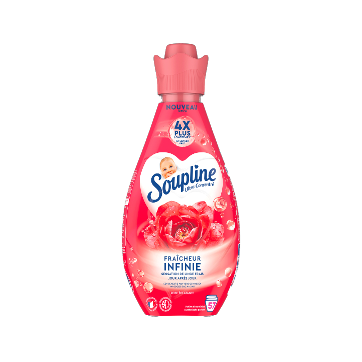 Soupline Fraîcheur Infinie Rose Eclatante 800ml