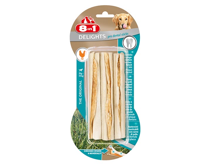 8in1 Delights pro dental sticks x3