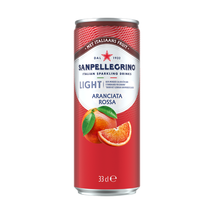 Sanpellegrino italian sparkling drinks Aranciata Rossa light