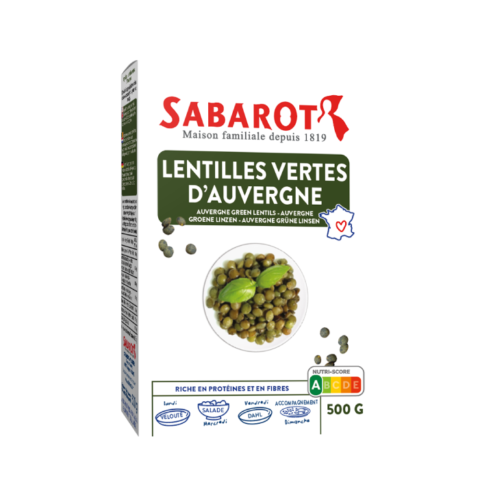 Lentilles vertes d'Auvergne - 500g