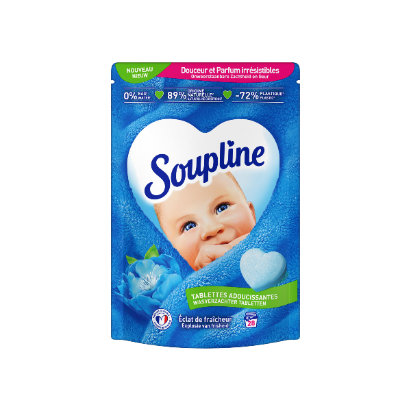 Soupline Tablettes Éclat de Fraîcheur 28 pcs