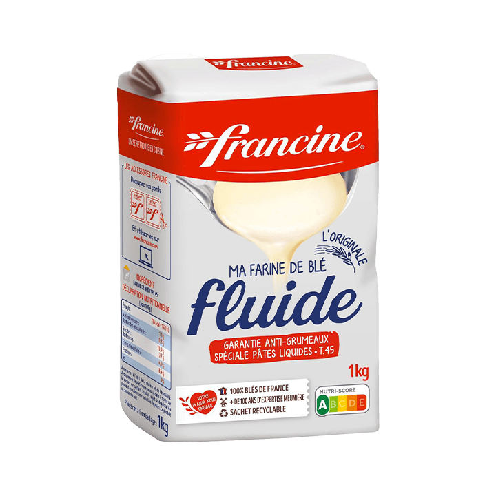 Francine Farine de blé fluide T45 - 1kg