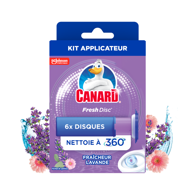 Kit applicateur Canard Fresh Disc Fraîcheur Lavande