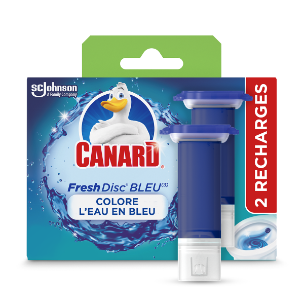 2 recharges Canard Fresh Disc Eau Bleue