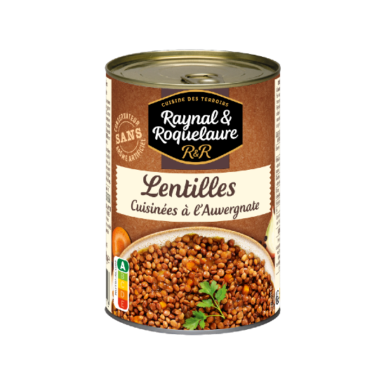 Lentilles cuisinées à l'Auvergnate 410G