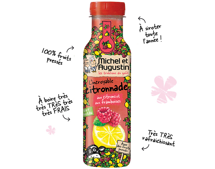 L'incroyable citronnade aux citrons et aux framboises 33CL