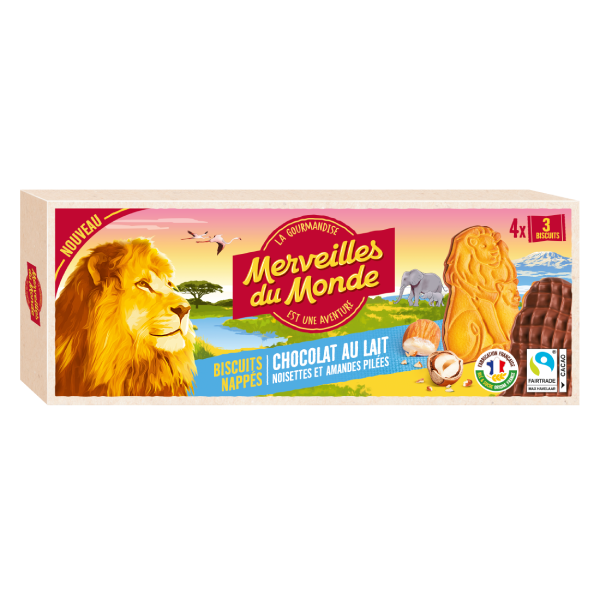Biscuits animaux nappés