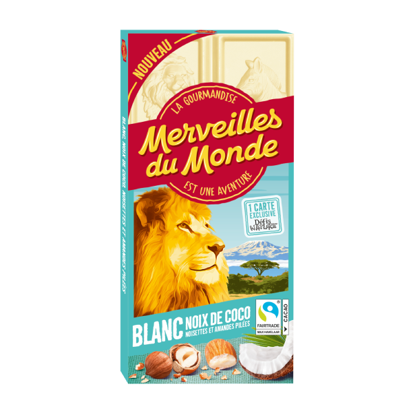 Tablette Blanc coco nois. et amandes pilées