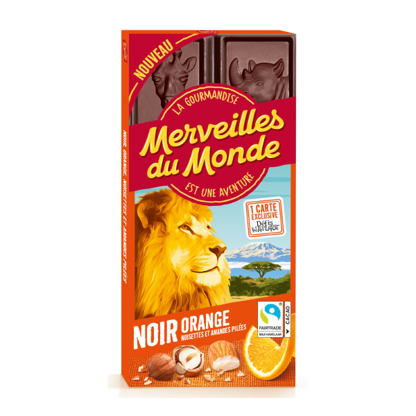 Tablettes Noir Orange nois. et amandes