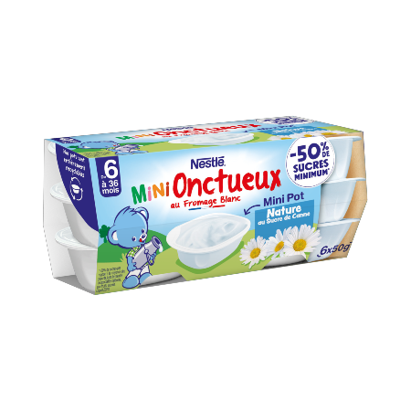 P'TIT ONCTUEUX MINI NATURE AU SUCRE DE CANNE (6x50g)