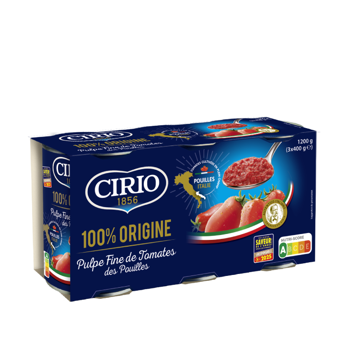 Pulpe fine Origine Pouilles 3x400g