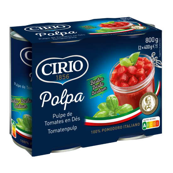 Polpa au basilic 2x400g