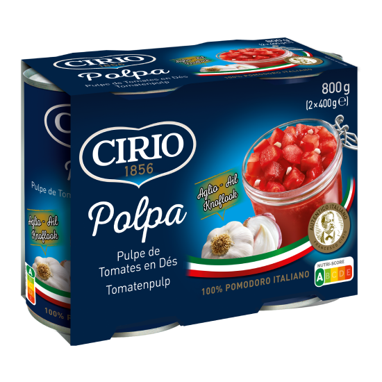 Polpa à l'ail 2x400g