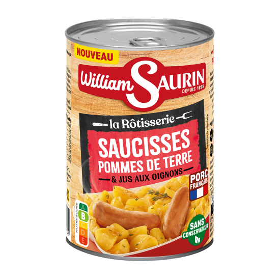 William Saurin saucisses pommes de terres