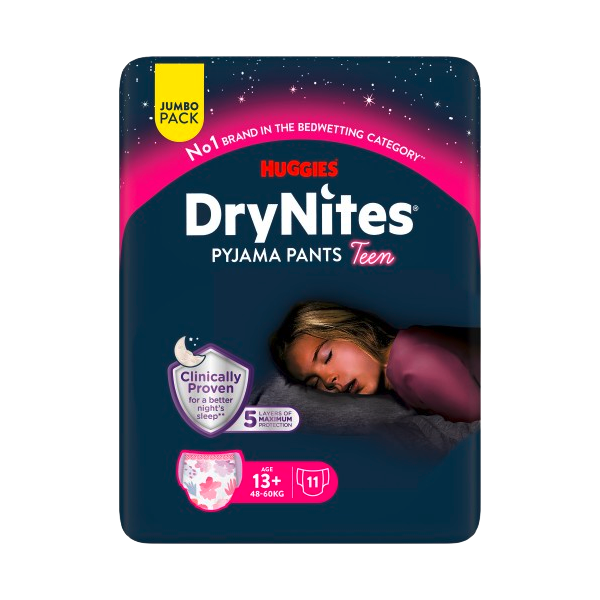 DryNites®  13+ ans (48-60kg) fille x11