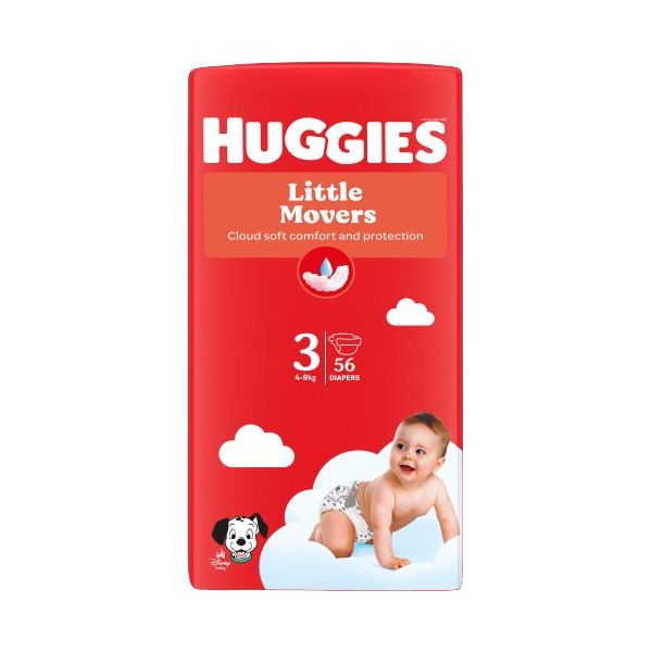 Couches Huggies® Little Movers taille 3